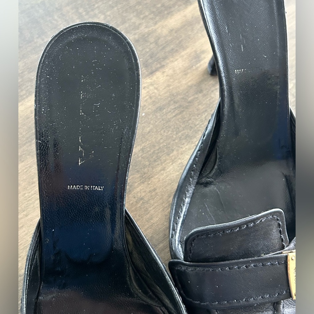 Prada Black Mules with Kitten Heel - Picture 3 of 8